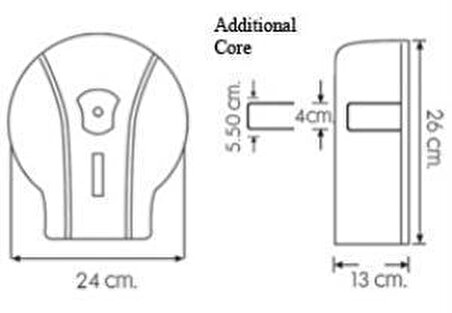 Omnipazar Vialli MJ1T Mini Jumbo Tuvalet Kağıdı Dispenseri Aparatı