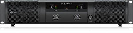 Behringer NX1000 SmartSense Hoparlör Empedans Telafisi ile Ultra Hafif 1000 W D Sınıfı Güç Amplifikatörü