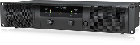 Behringer NX1000 SmartSense Hoparlör Empedans Telafisi ile Ultra Hafif 1000 W D Sınıfı Güç Amplifikatörü