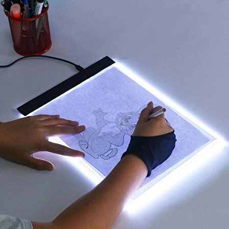 TechTic A5 Led Işıklı Çizim Kopyalama Çizim Yansıtma Çizim Tahtası Grafik Tahtası Çizim Tableti