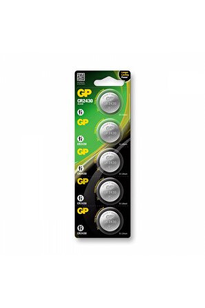 GP CR2430-C5 3V Lityum Düğme Pil 5'li Paket