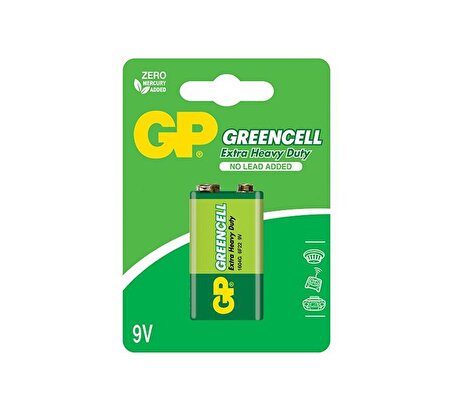GP 1604G-B Greencell Blisterli 9V Pil