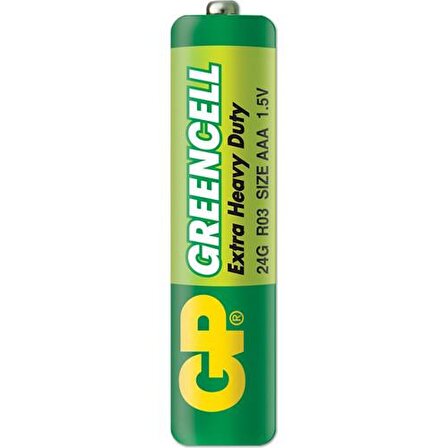 GP Greencell AAA Boy İnce Çinko Karbon Pil 12'li Blister(GP24G-VS12)