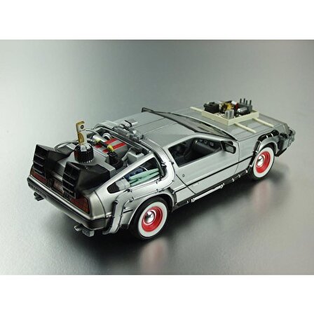 Geleceğe Dönüş Seri 3 Metal Model Araba Efsane Delorean 1:24Ölçek