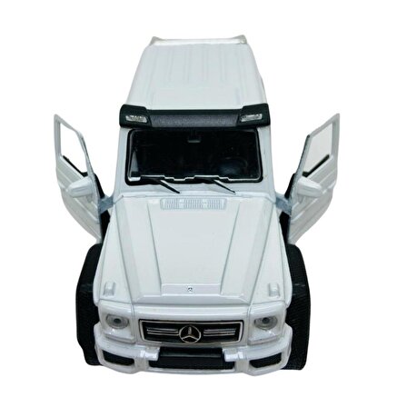 Çek Bırak Araba 1:38 Mercedes-Benz G63 Amg 6x6 - 43704 - Beyaz