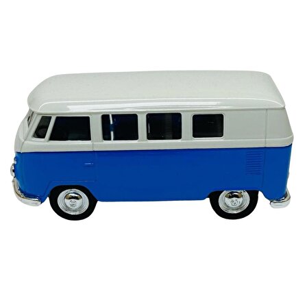Çek Bırak Araba 1:32 Volkswagen T1 Bus - 49764- Mavi