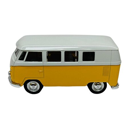 Çek Bırak Araba 1:32 Volkswagen T1 Bus - 49764- Sarı