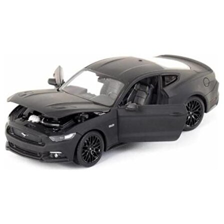 Welly 2015 Ford Mustang GT 1:24 -Siyah Lisanslı Ürün