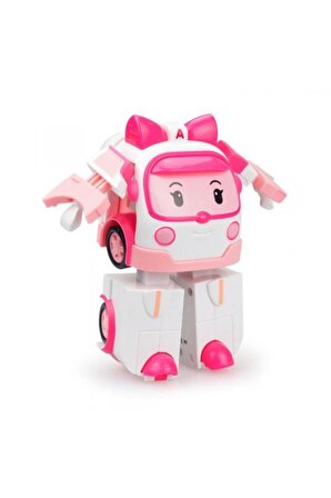 Lisanslı Poli Işıklı Transformer Robot Figür Amber