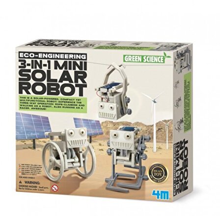 3-IN-1 Mini Solar Robot