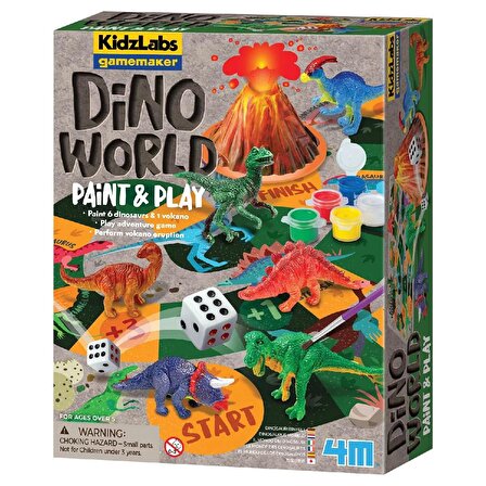 Eğitici Dinozor Dünyası Boyama ve Oyun Seti