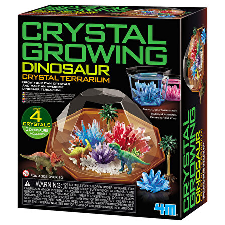 4M Sihirli Büyüyen Kristal - Dinozor Teraryum Seti-4M/03926
