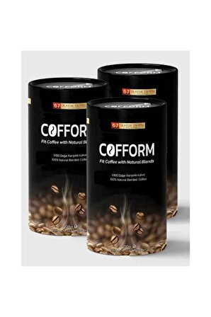 COFFORM Zayıflamaya Yardımcı Trüf Mantar Katkılı Doğal Diyet Kahve 3 X 200 Gr
