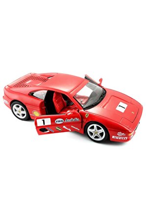 Hem Oyuncak Hem Koleksiyon: 1:24 Ferrari F355 Challenge Metal Araba