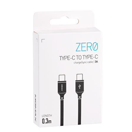 MOMAX DC15 ZERO USB-C to USB-C TPE 0.3m cable