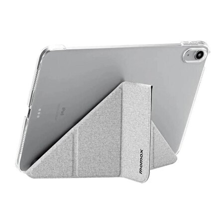 Momax Apple iPad 10.9 2022 Uyumlu Smart Flipcover Tablet Kılıfı Açık Gri