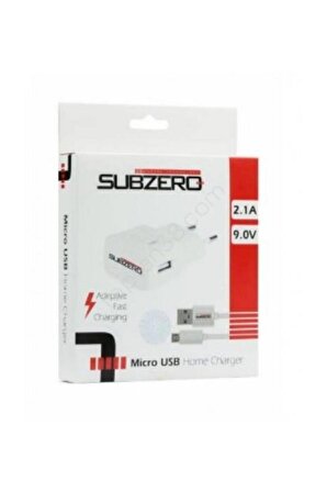 Subzero SG18 Micro USB Hızlı Şarj Aleti Beyaz