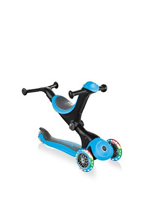 Globber Scooter/Go Up Deluxe Işıklı Teker/Mavi