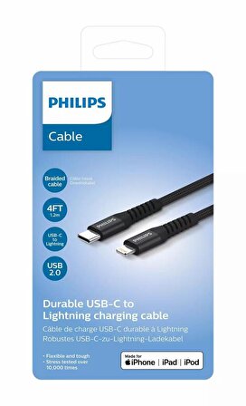 Philips DLC5204L MFI USB C LIGHTNING KABLO 1.2M