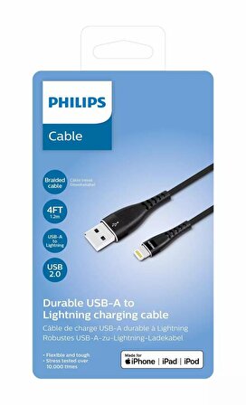 Philips DLC5204V MFI USB LIGHTNING KABLO 1.2M