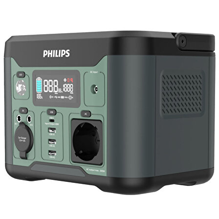 Philips DLP8091CB Siyah AC DC Çıkışlı Taşınabilir Güç Kaynağı 300W-DLP8091CB