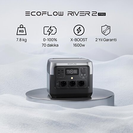 EcoFlow River 2 Pro Güç Kaynağı (768Wh)