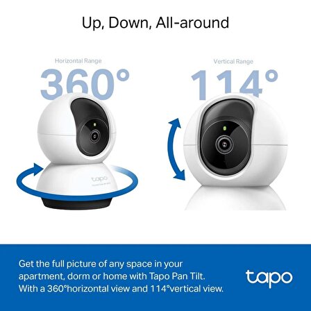 TP-Link Tapo C220 QHD 2K 4MP Yapay Zeka Destekli Wİ-Fİ İç Mekan Güvenlik Kamerası