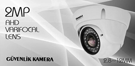 2mp Full Hd Ahd Dome 4x Varifocal Lens güvenlik Kamera