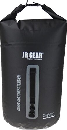Jr Gear Heavy Duty Dry Cylinder 50 lt Su Geçirmez Outdoor El Çantası Siyah