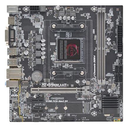 MB AMD Socket AM4 B450 DDR4 MicroATX