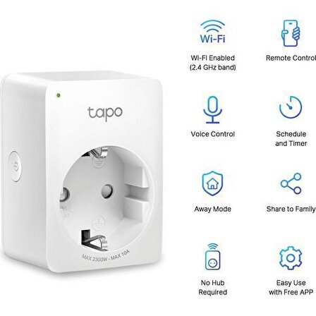 TP-Link Tapo P100 Akıllı Mini Wi-Fi Soketi ( 4lü Paket )
