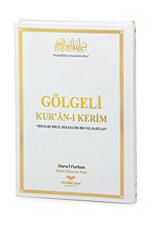Gölgeli Kuranı Kerim ve Yazı Mushafı - Hafızlar için Arapça El Yazısı Pratik Kitabı Beyaz