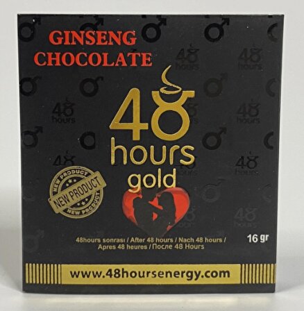 48 Hours Gold Ginseng Çikolata 12 Adet