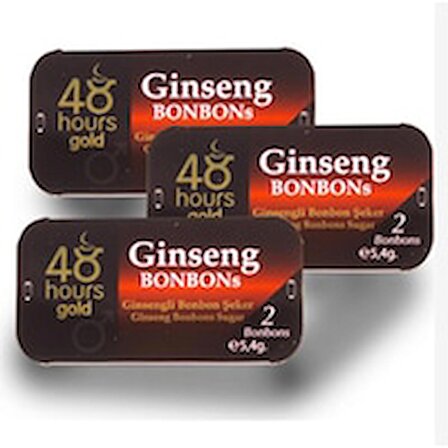 48 Hours Gold Ginseng Içecek 2 'li ve 2' li Ginseng Bonbon Şeker