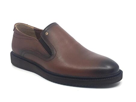 Taşpınar Üçlü %100 Deri Erkek Günlük Yazlık Klasik Bağcıksız Ayakkabı 40-44