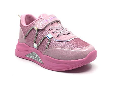 Projunior Yeni Sezon Kız Çocuk Günlük Yazlık Simli Spor Ayakkabı 22-35