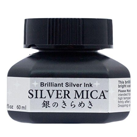 Zig Silver Mica Metalik Gümüş Mürekkep 60ml BA302-6