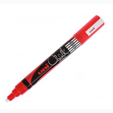 Uni Chalk Marker Wet Wipe Red 1.8-2.5mm