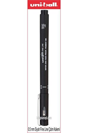 Uniball Fine Line 0.5 mm Siyah Çizim Kalemi Pın 0.5-200(s)