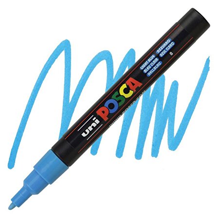 Uni Posca Marker PC-3M 0.9-1.3MM Light Blue