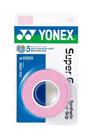 YONEX AC 102 (3.lü) PEMBE SUPER GRIP