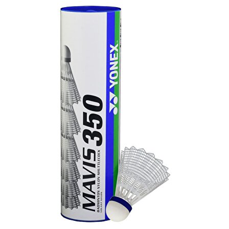 YONEX MAVİS 350 (6'lı) BEYAZ BADMİNTON TOPU YEŞİL BANT