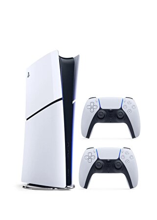 Sony Playstation 5 1 TB Slim Dijital Edition Oyun Konsolu + 2. PS5 Kol Beyaz