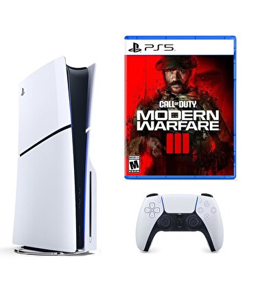 Sony Playstation 5 1 TB Slim CD Edition Konsol + PS5 Call Of Duty Modern Warfare 3 III Oyunu