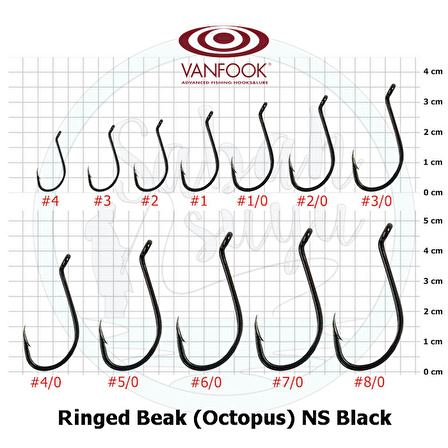 Vanfook Ringed Beak Delikli İğne NS Black #3