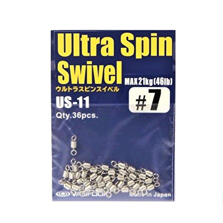 Vanfook Ultra Spin Swivel Fırdöndü US-11 Silver #7 (36 Ad)