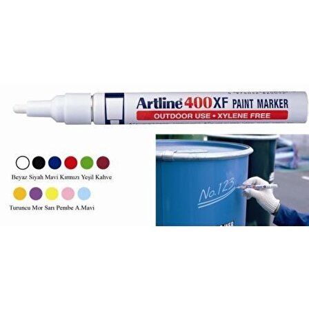 Artline EK400XF Paint Markör Kırmızı
