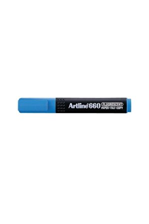 artline 660 Fosforlu Kalem Kesik Uç:1,0-4,0mm Açık Mavi LV-A-EK-660 L.BLUE