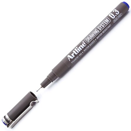 Artline Çizim Kalemi 0.3 MM Mavi EK233