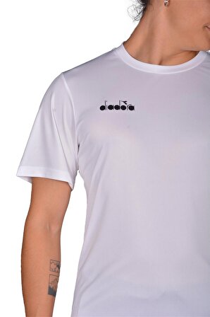 Diadora Nacce 22 - Erkek Beyaz Spor T-shirt - NACCE22-TSANT
